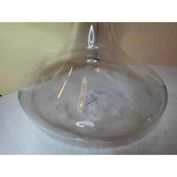 Disney's Haunted Mansion Glass Spirits Decanter w/Etched Haunted Scenes - Picture 7 of 11